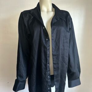 George Sateen Black Shirt L